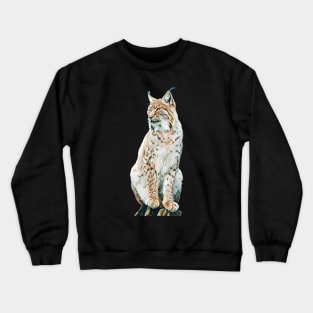 Lynx - Woodland Themed Kids Room, Funny Gifts For Forester, Cute Animals Crewneck Sweatshirt